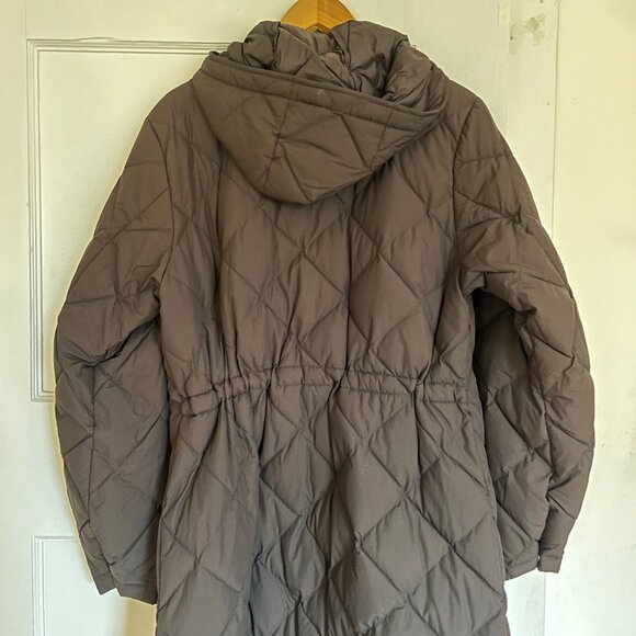 Uniqlo Puffer “Pufftech” Long Coat PUFFTECH LONG COAT  -NWT Small Brown - Picture 3 of 11
